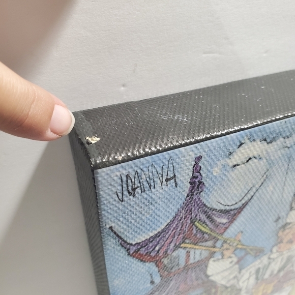 Joanna signed Chef canvas Art Japan sushi chopsticks temple 8 X 10 wall picture - Picture 6 of 8